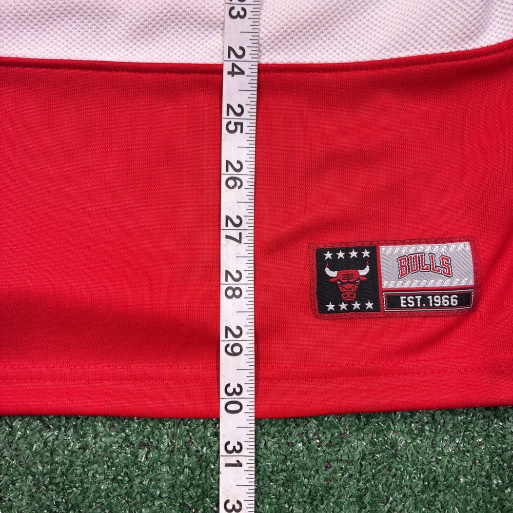Y2K NBA Chicago Bulls Embroidered Hockey Jersey - Picture 6 of 6